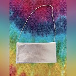 Aqua Silver Clutch
